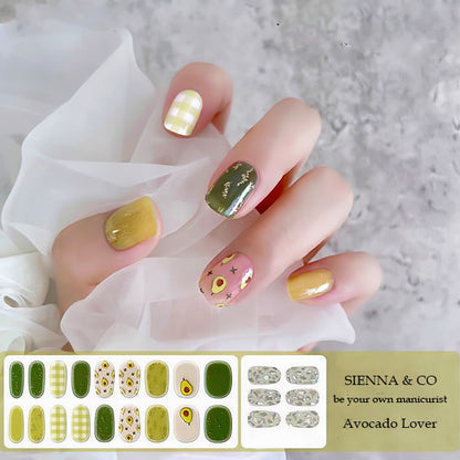 AVOCADO LOVER - SEMICURED GEL NAIL WRAP KIT