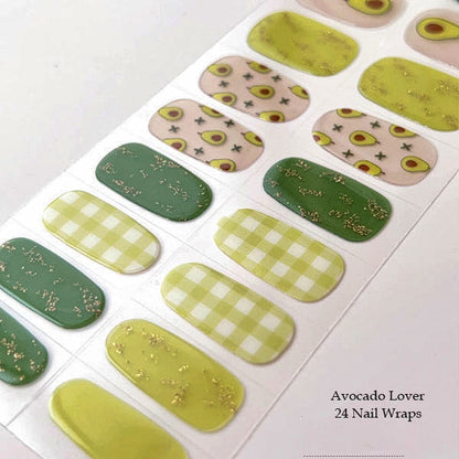 AVOCADO LOVER - SEMICURED GEL NAIL WRAP KIT