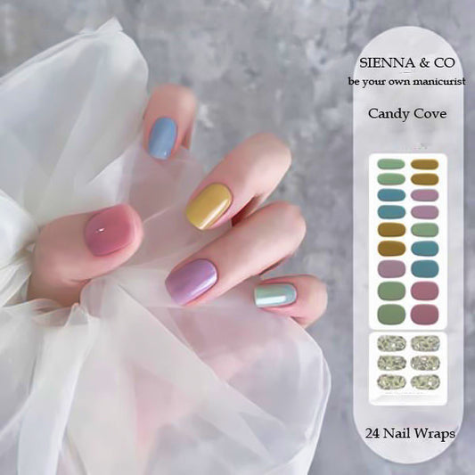 CANDY COVE - SEMICURED GEL NAIL WRAP KIT