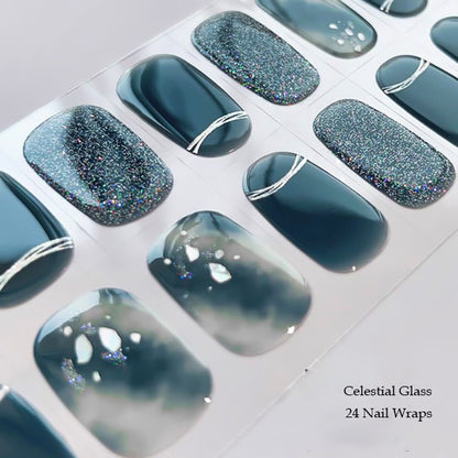 CELESTIAL GLASS - SEMICURED GEL NAIL WRAP KIT