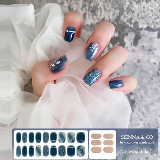 CELESTIAL GLASS - SEMICURED GEL NAIL WRAP KIT