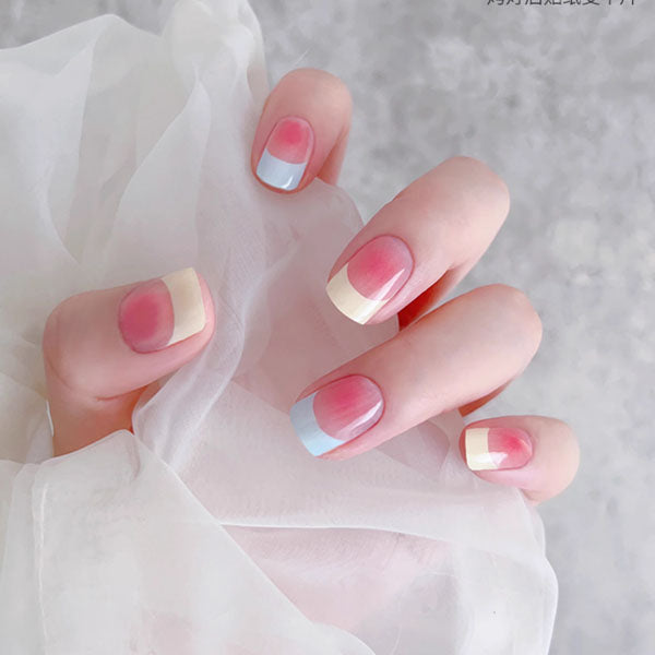 SUNRISE SERENITY FRENCH TIP - SEMICURED GEL NAIL WRAP KIT