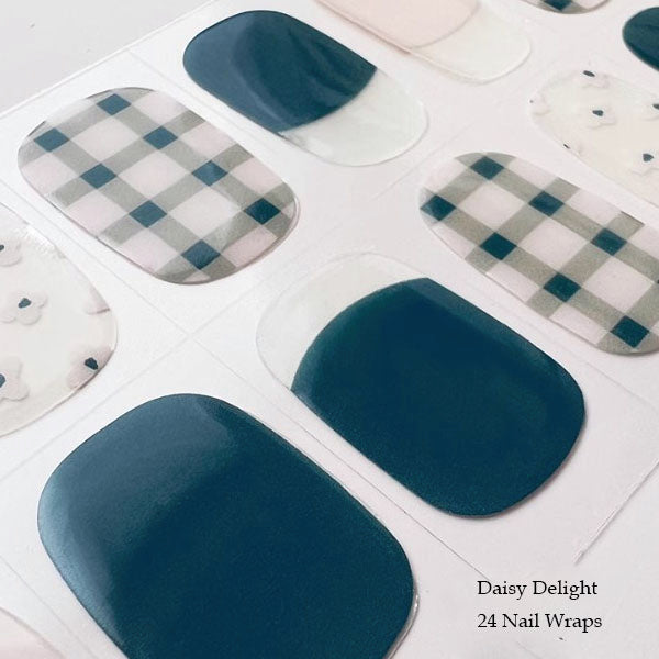 DAISY DELIGHT - SEMICURED GEL NAIL WRAP KIT