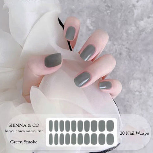 GREEN SMOKE - SEMICURED GEL NAIL WRAP KIT