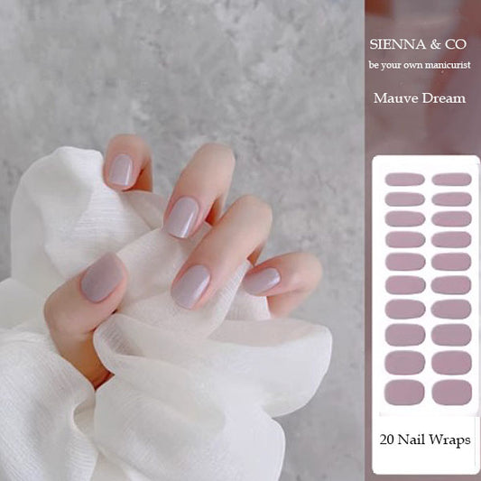 MAUVE DREAM - SEMICURED GEL NAIL WRAP KIT