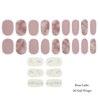 ROSE LATTE - SEMICURED GEL NAIL WRAP KIT