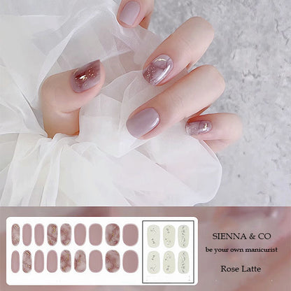 ROSE LATTE - SEMICURED GEL NAIL WRAP KIT