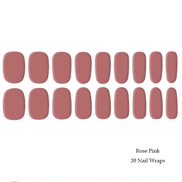 ROSE PINK - SEMICURED GEL NAIL WRAP KIT