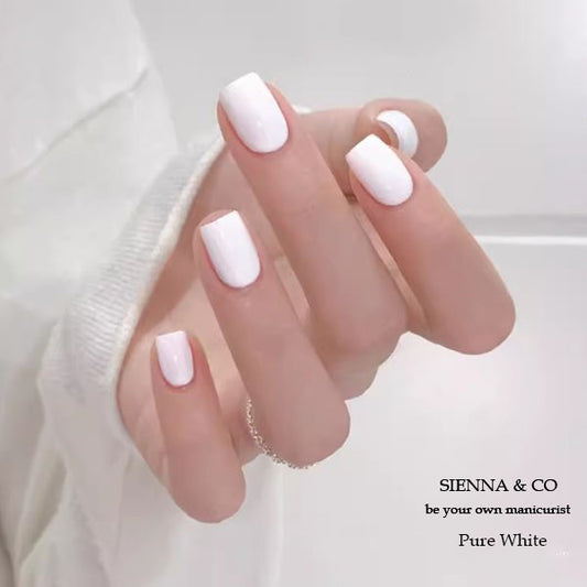 PURE WHITE - SEMICURED GEL NAIL WRAP KIT